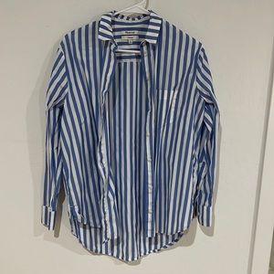 Madewell oversized shirt in stripes (XS)